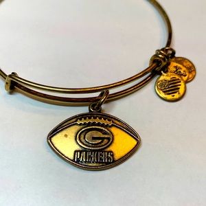 3/$15 Alex and Ani NFL Greenbay Packers rafaelian gold tone bracelet